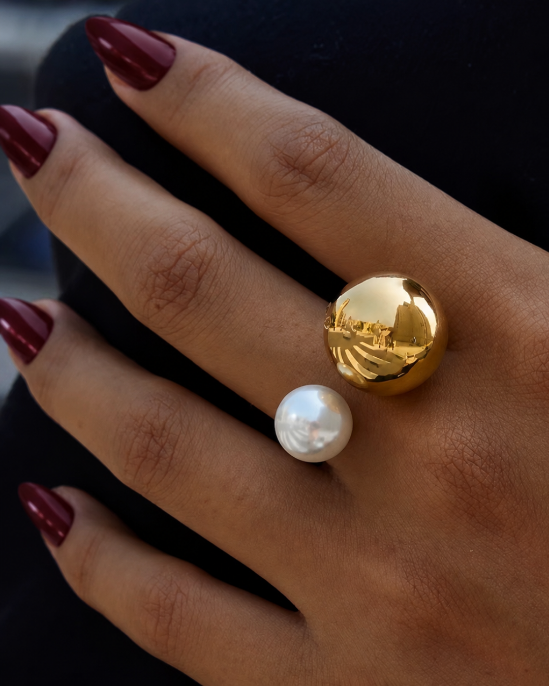 Bola perla dorado
