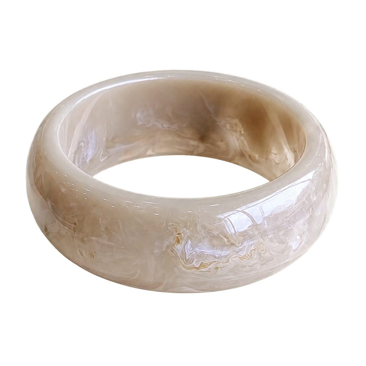 Savvy Chunky White Bangle